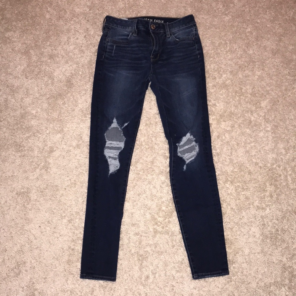 American Eagle Ripped 360 Next Level Stretch Jeans